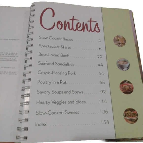 Rival Crock Pot Slow Cooker Easy 3 Step Recipes (Simple 1-2-3) Spiral Bound - Picture 3 of 6